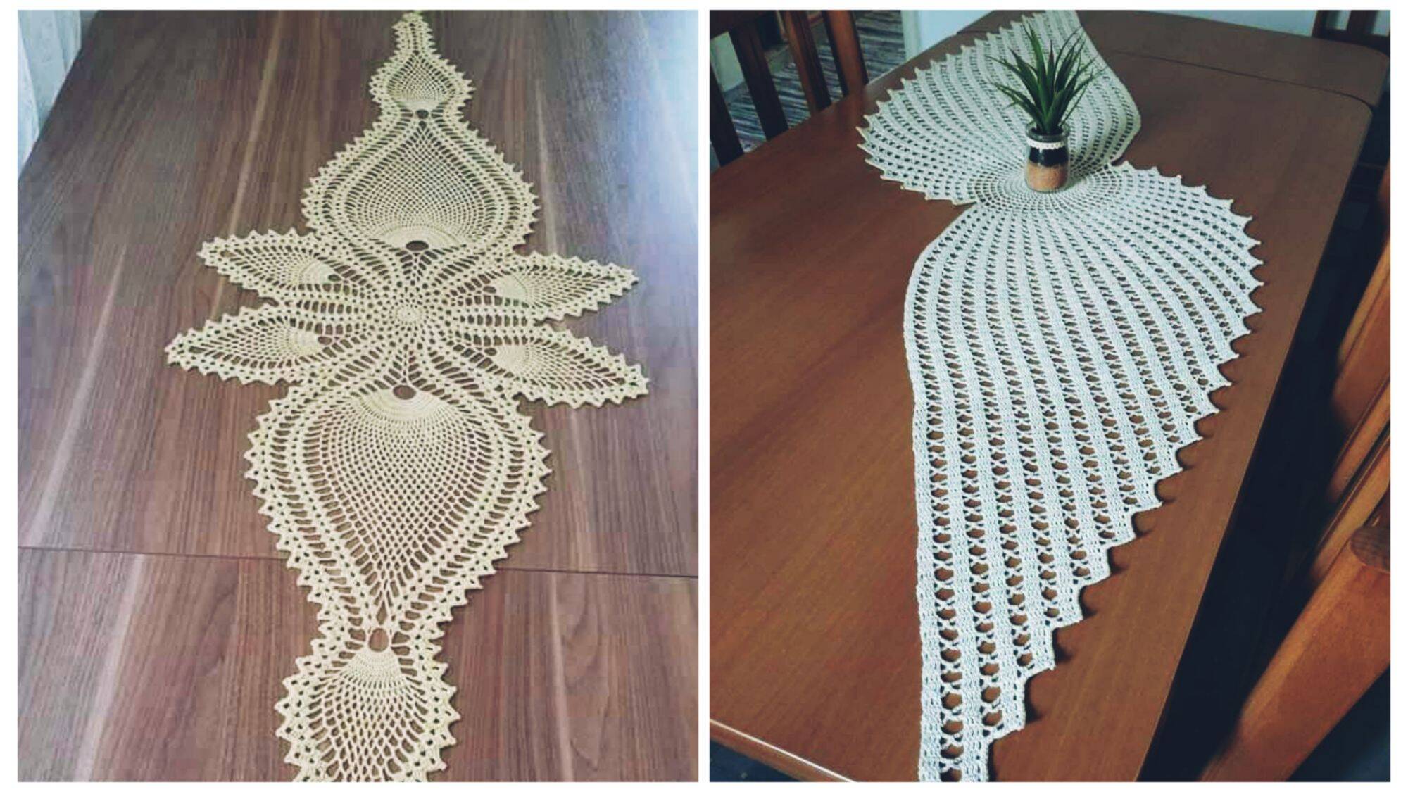 Crochê de Luxo: Caminhos de Mesa Sofisticados com Gráficos para Decorar