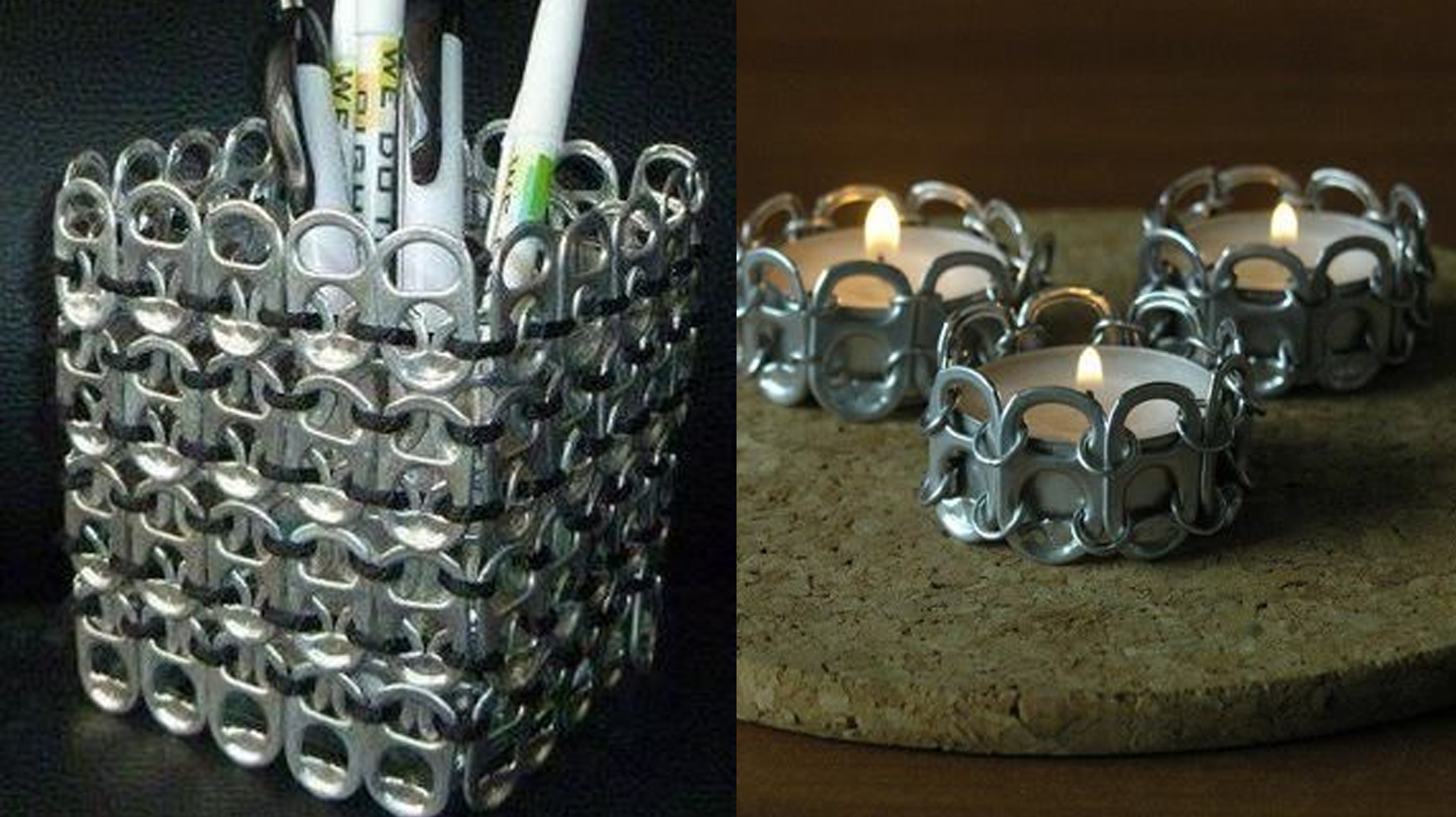 Artesanato feito com lacres de latinha e para decoração: beleza, criatividade e sustentabilidade!