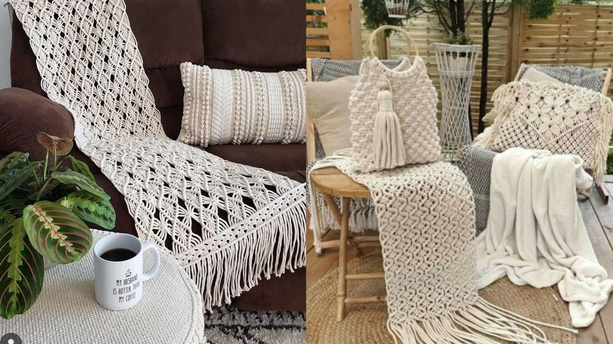 Veja Essas Ideias de Mantas de Macramê para Dar um Toque Especial na Decoração