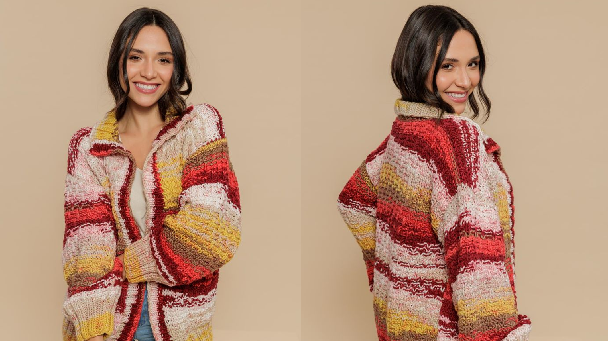 Cardigã de Tricô Flor do Campo: Um Toque de Elegância e Conforto para Seu Guarda-Roupa
