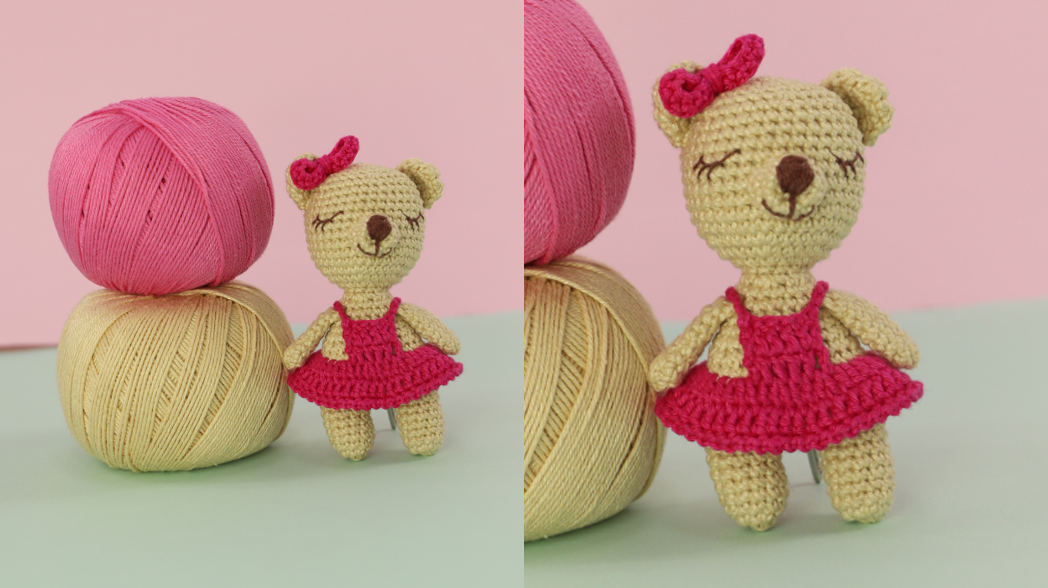 Receita Amigurumi de Crochê Ursinha Slim: Delicadeza e Charme em Cada Ponto