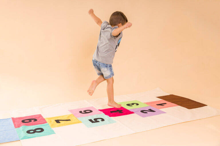 amarelinha em patchwork