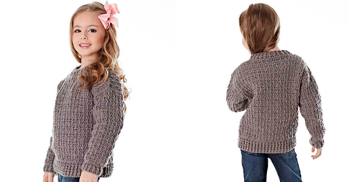 Blusa Infantil em Crochê na Cor Alumínio: Passo a Passo
