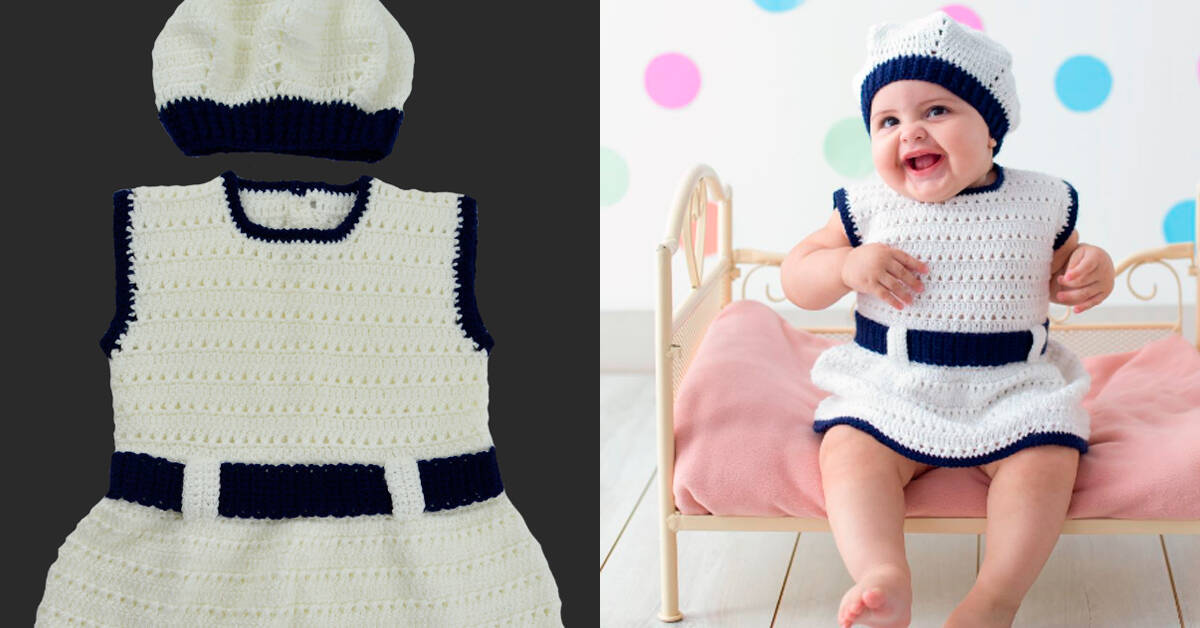 Como Fazer Vestido e Boina de Crochê para Bebê: Passo a Passo