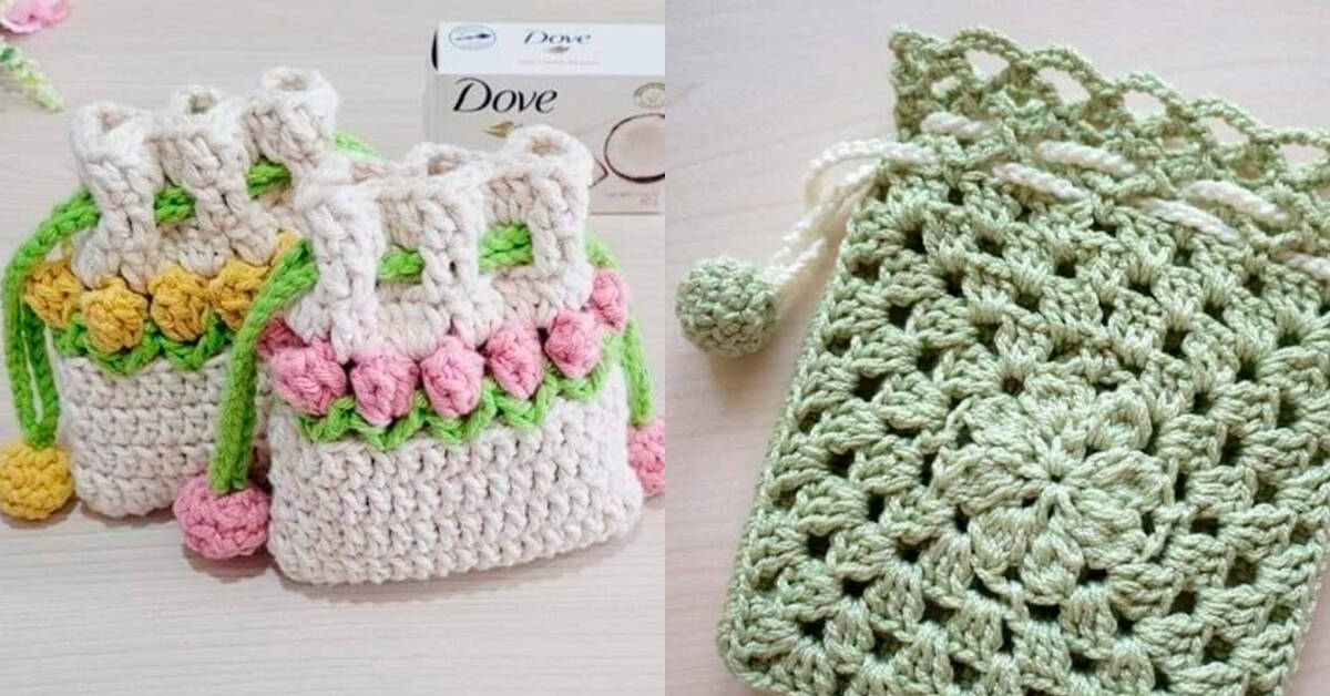 Crie Bolsinhas com Squares de Crochê: Ideias Ideias Fáceis