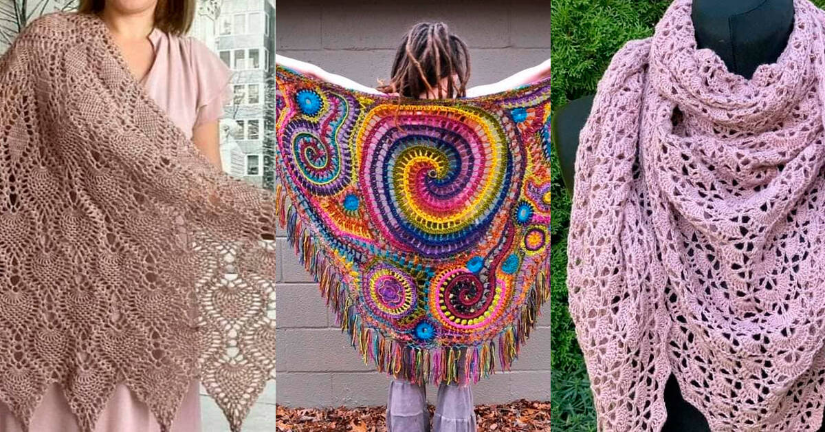Xales de Crochê: Modelos Elegantes e Como Fazer Passo a Passo