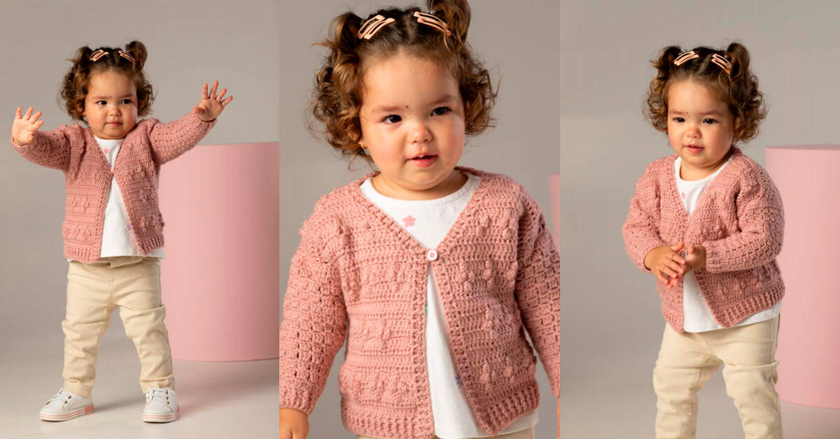 Aprenda Como Fazer Uma Linda Blusa de Crochê Para Bebê