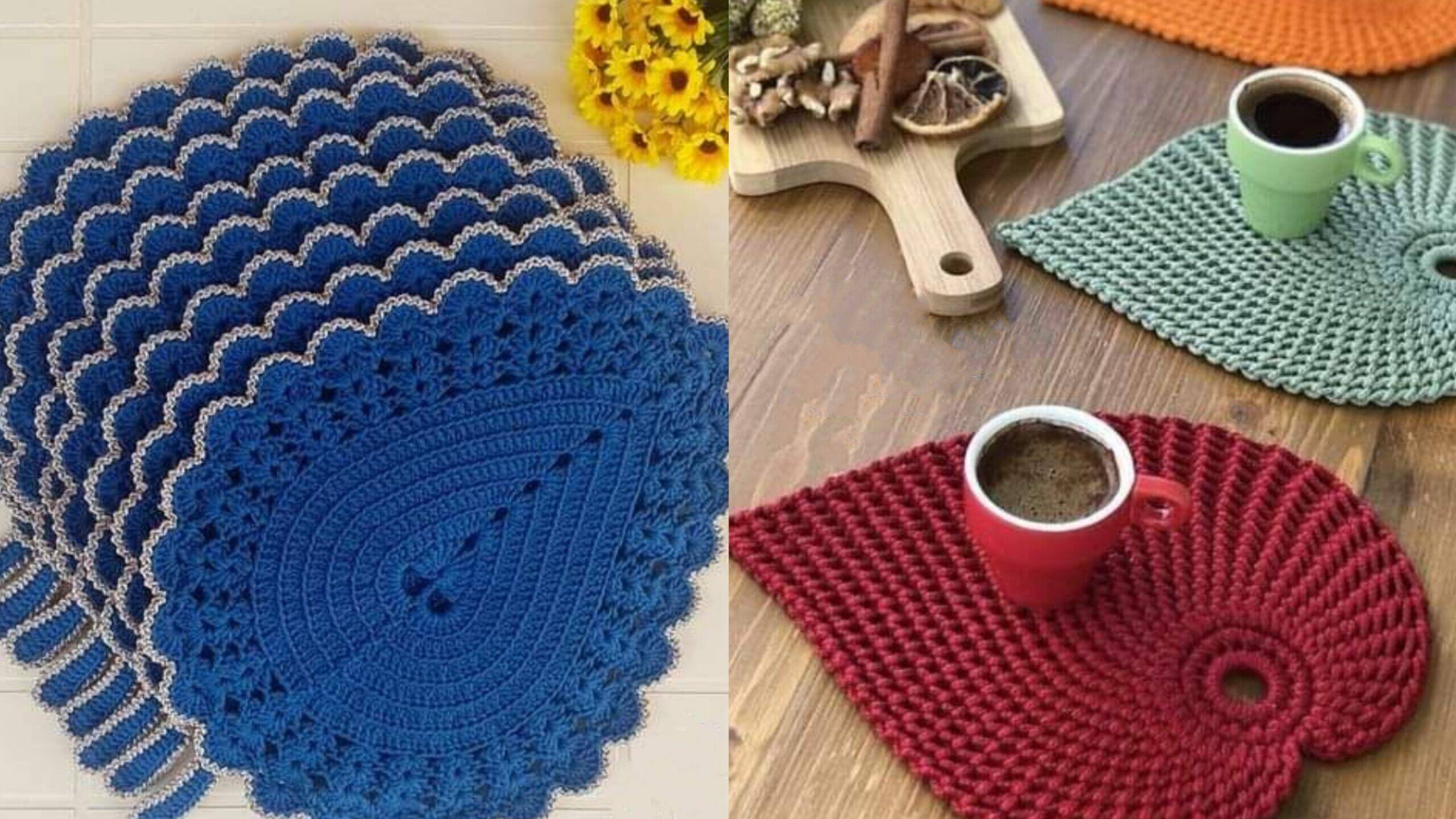 DIY Crochê Moderno para Mesa Posta: Crochê Tunisiano e Vídeo Tutorial para Iniciantes