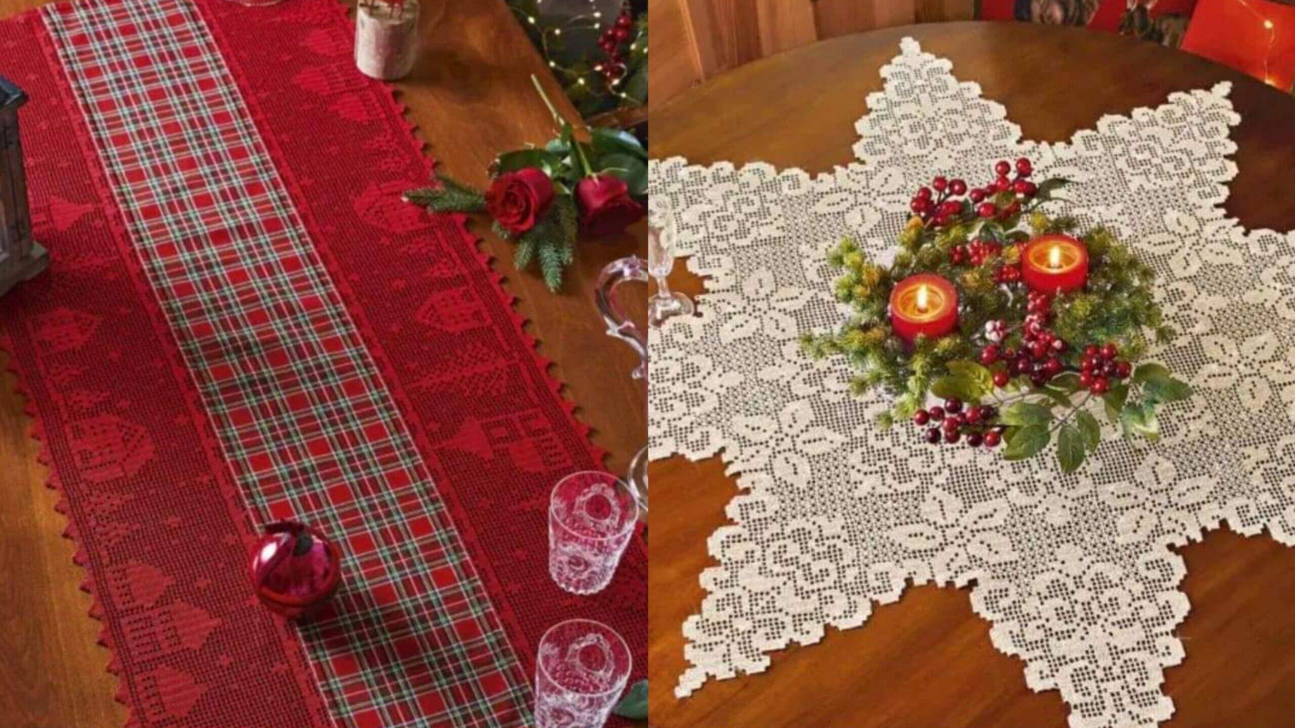 Decorações Natalinas em Crochê Filé: Crie Peças Encantadoras para o Seu Natal