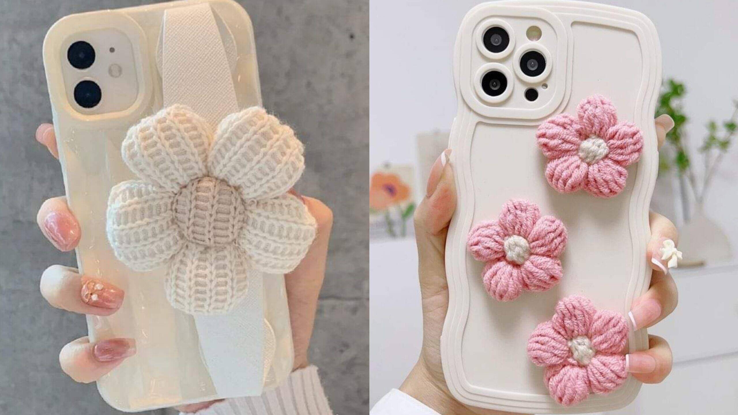 DIY: Capinha de Celular Personalizada com Flores de Crochê
