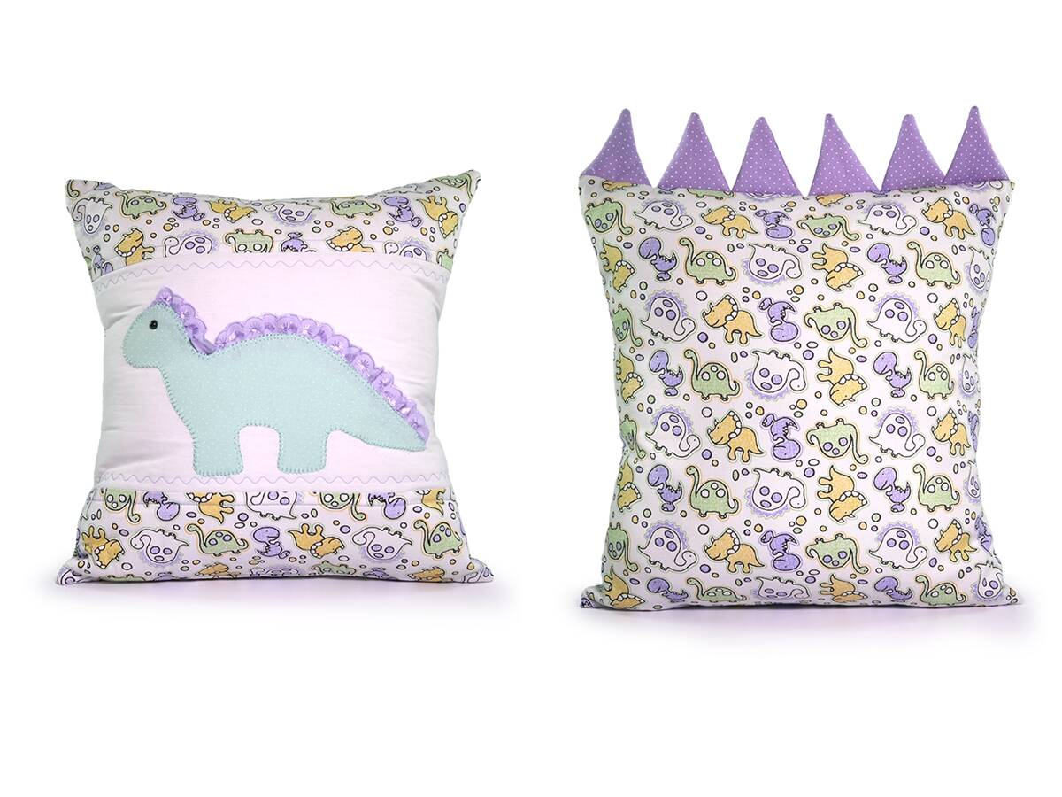 Almofada de Dinossauro em Patchwork: Faça a Sua!