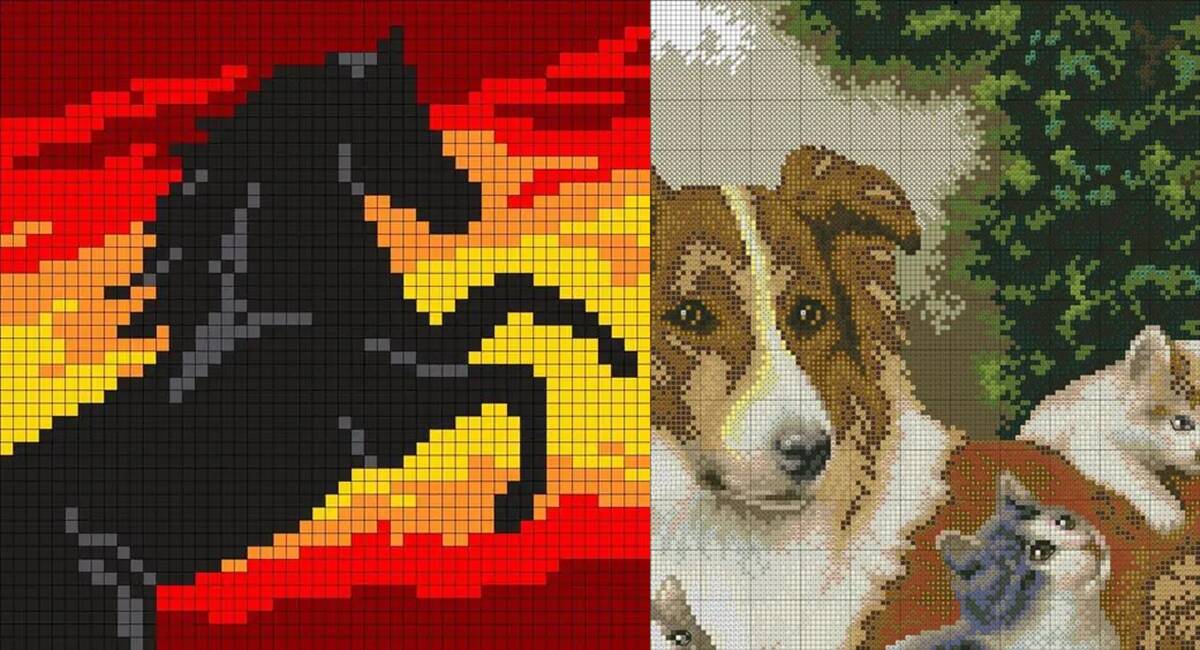 Quadros de Animais em Ponto Cruz: Sua Casa Mais Charmosa!