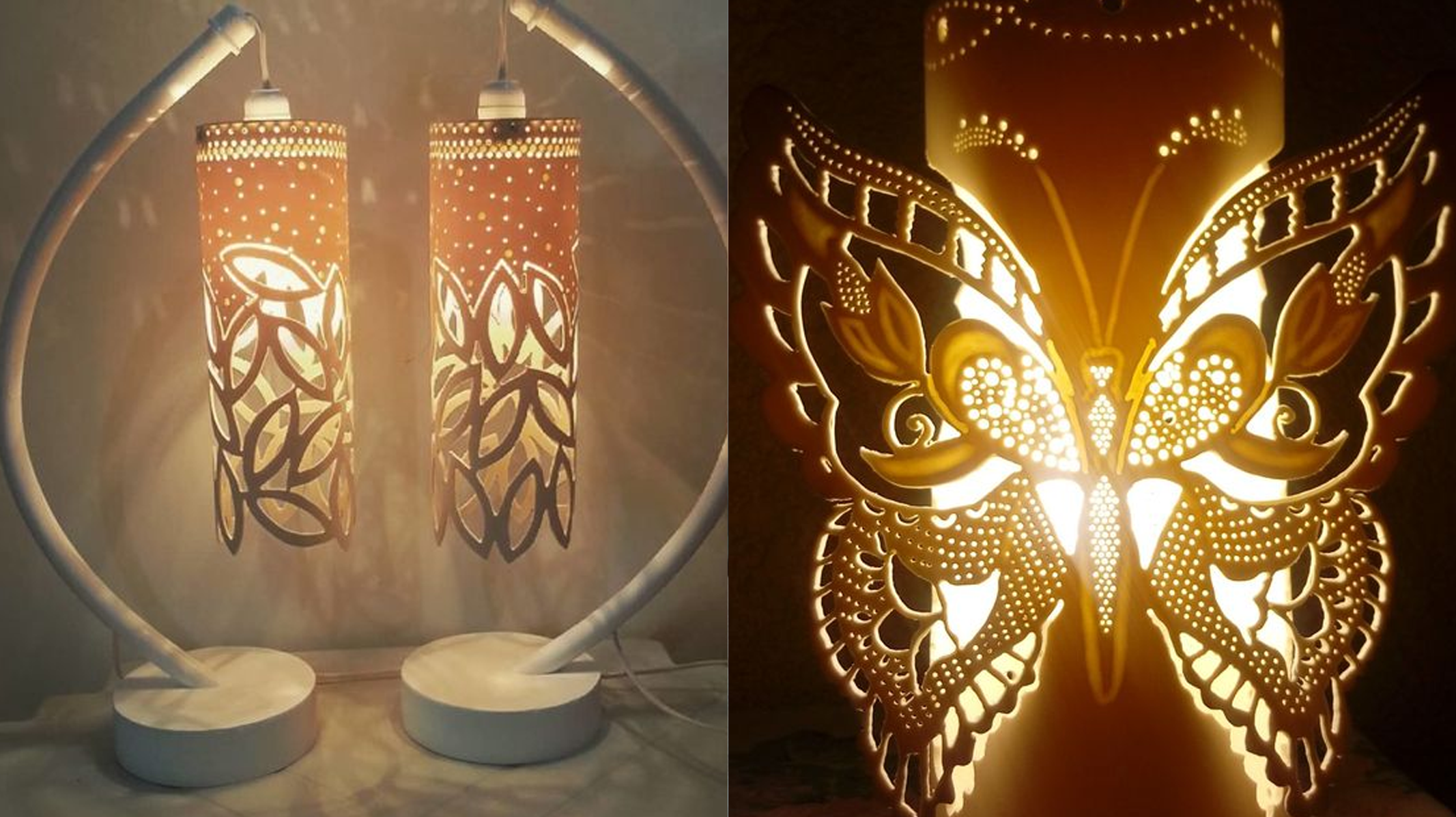 Aprenda como Fazer uma Luminária de PVC Artesanal para Decorar Sua Casa!