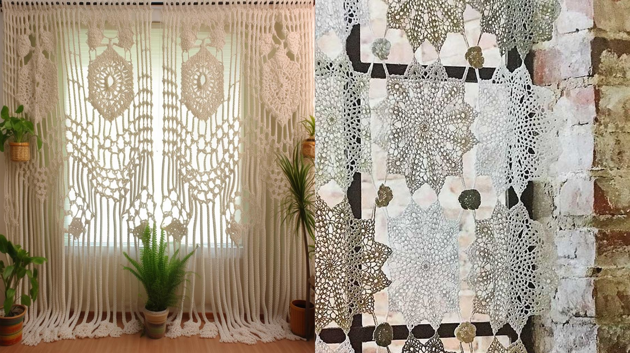 Cortinas de Crochê Moderno: Elevando a Decoração da sua Casa para outro Nível!