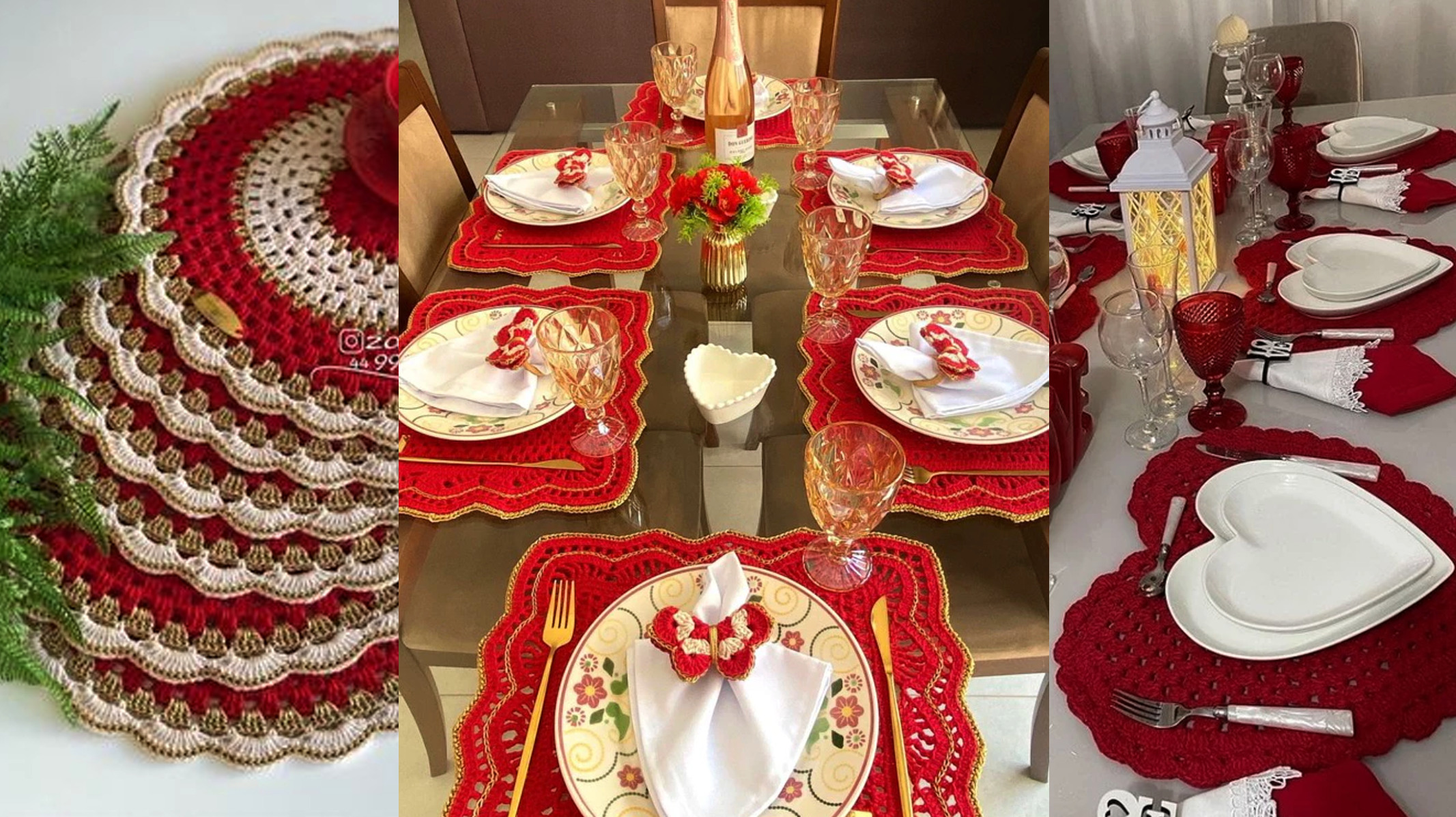 Veja Agora 9 Sousplats de Crochê para Vender e Decorar sua Casa no Natal
