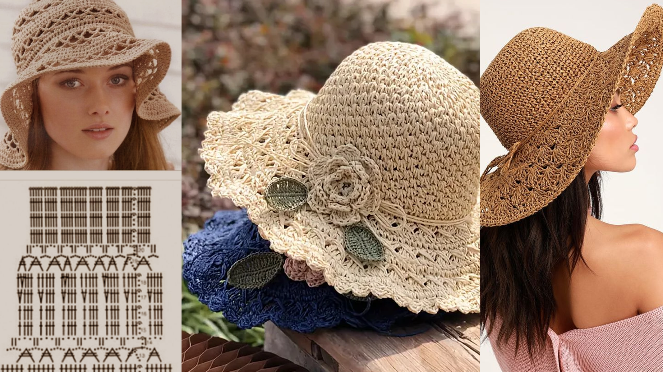 Chapéus Diversos em Crochê Criativos para Complementar Seu Look!