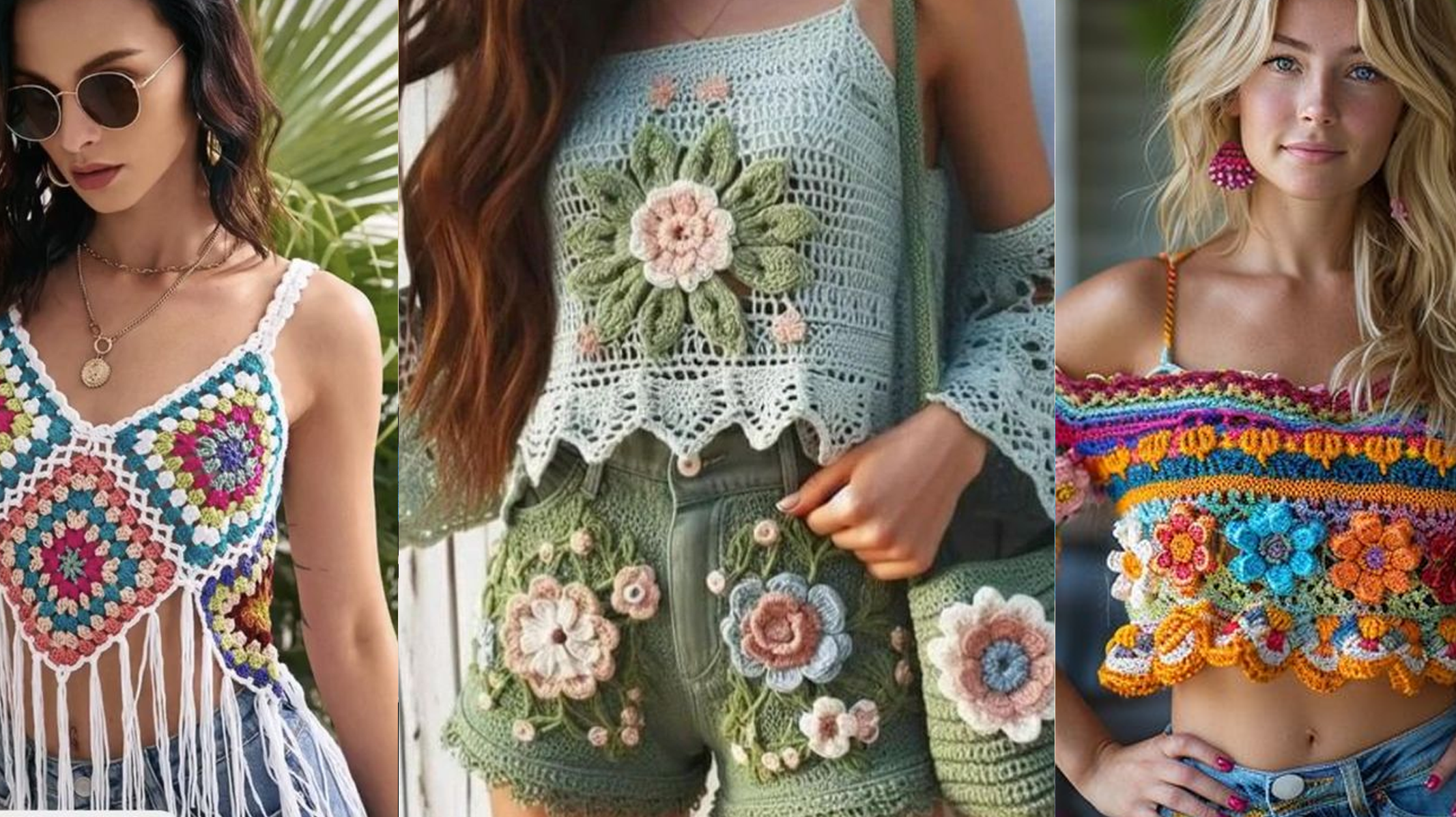 15 Modelos Lindos de Blusas, Croppeds, Regatas e Conjuntos de Crochê de Moda para Vender Muito no Verão!