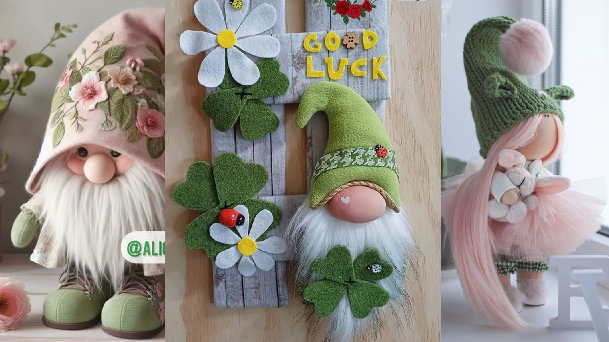 Confira Agora Lindos Gnomos Feitos em Feltro!