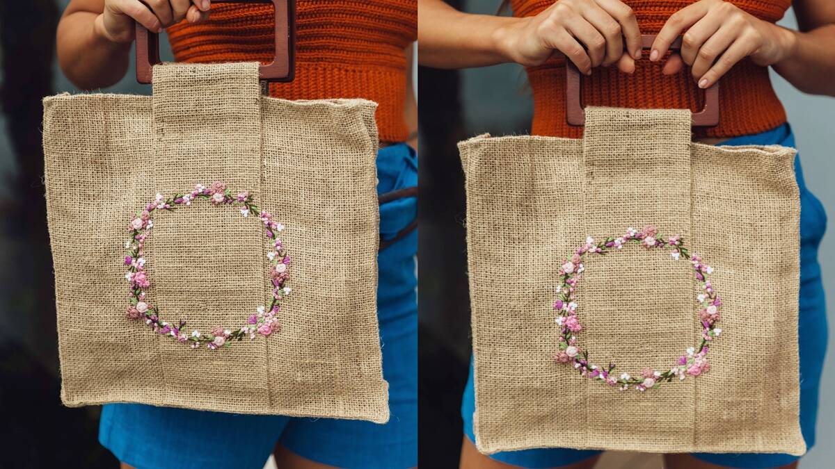 Bolsa Floral Com Bordado: Aprenda a Fazer a Sua!