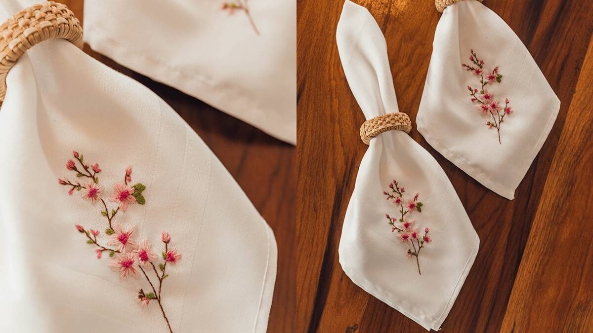 Aprenda a Fazer este Lindo Bordado Para Guardanapos!