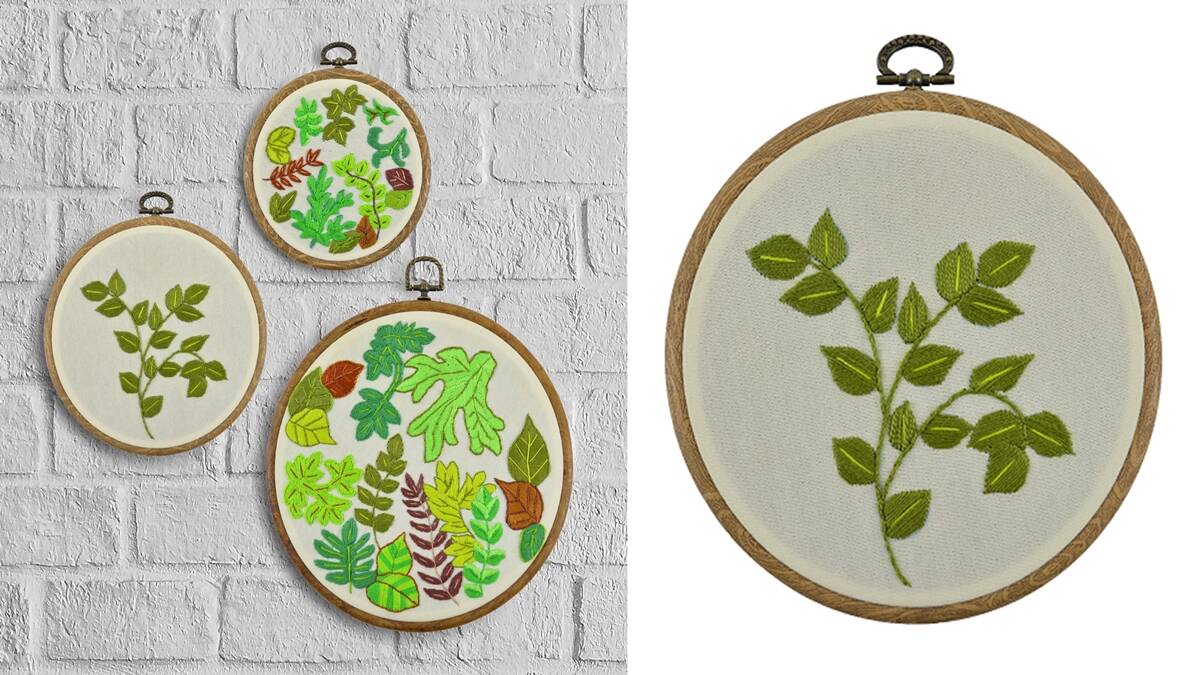 Bordado Ramo de Folhas: Adicione-o em seu Artesanato!