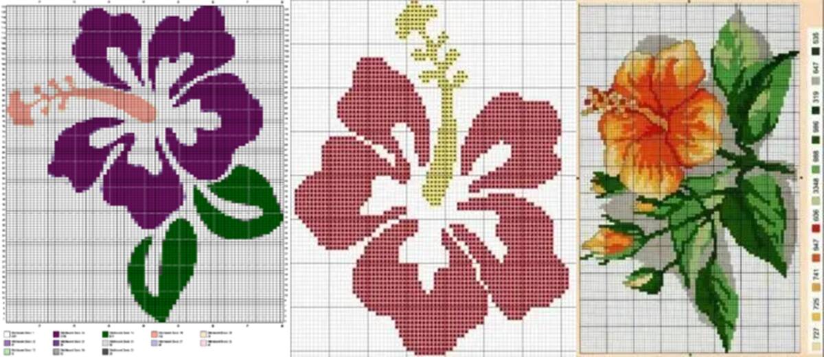 Hibisco em Ponto Cruz: Traga a Natureza Para Seu Bordado!