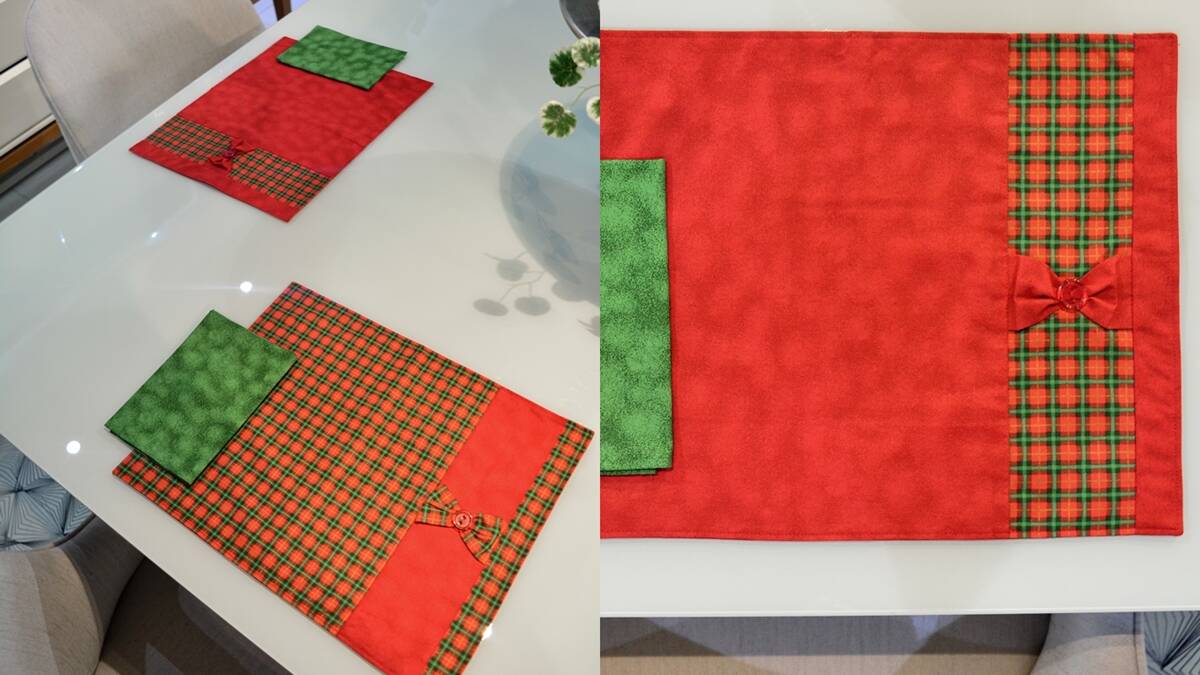Jogo Americano Natalino em Patchwork: Como Fazer o Seu?