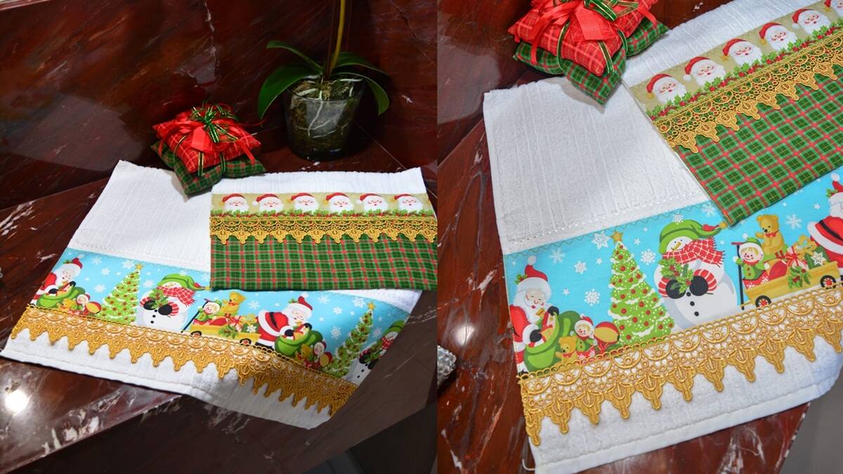Aprenda a Fazer um Charmoso Kit Lavabo de Natal!