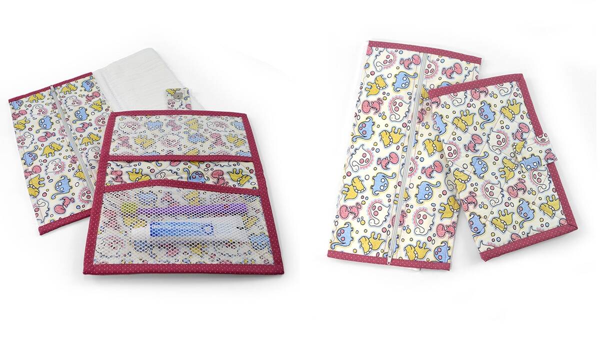 Kit Higiene com Tema de Dinossauros em Patchwork: Faça o Seu!
