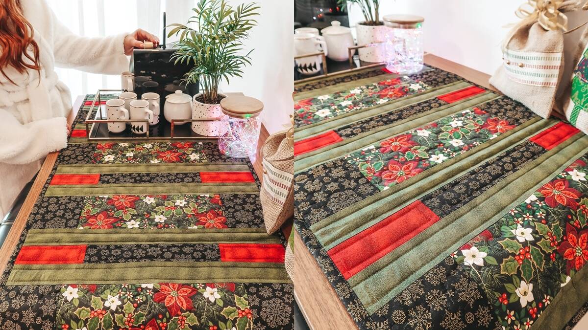Trilho Floral Natalino: Aprenda a Fazer Essa Linda Peça!