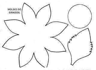 moldes de girassol