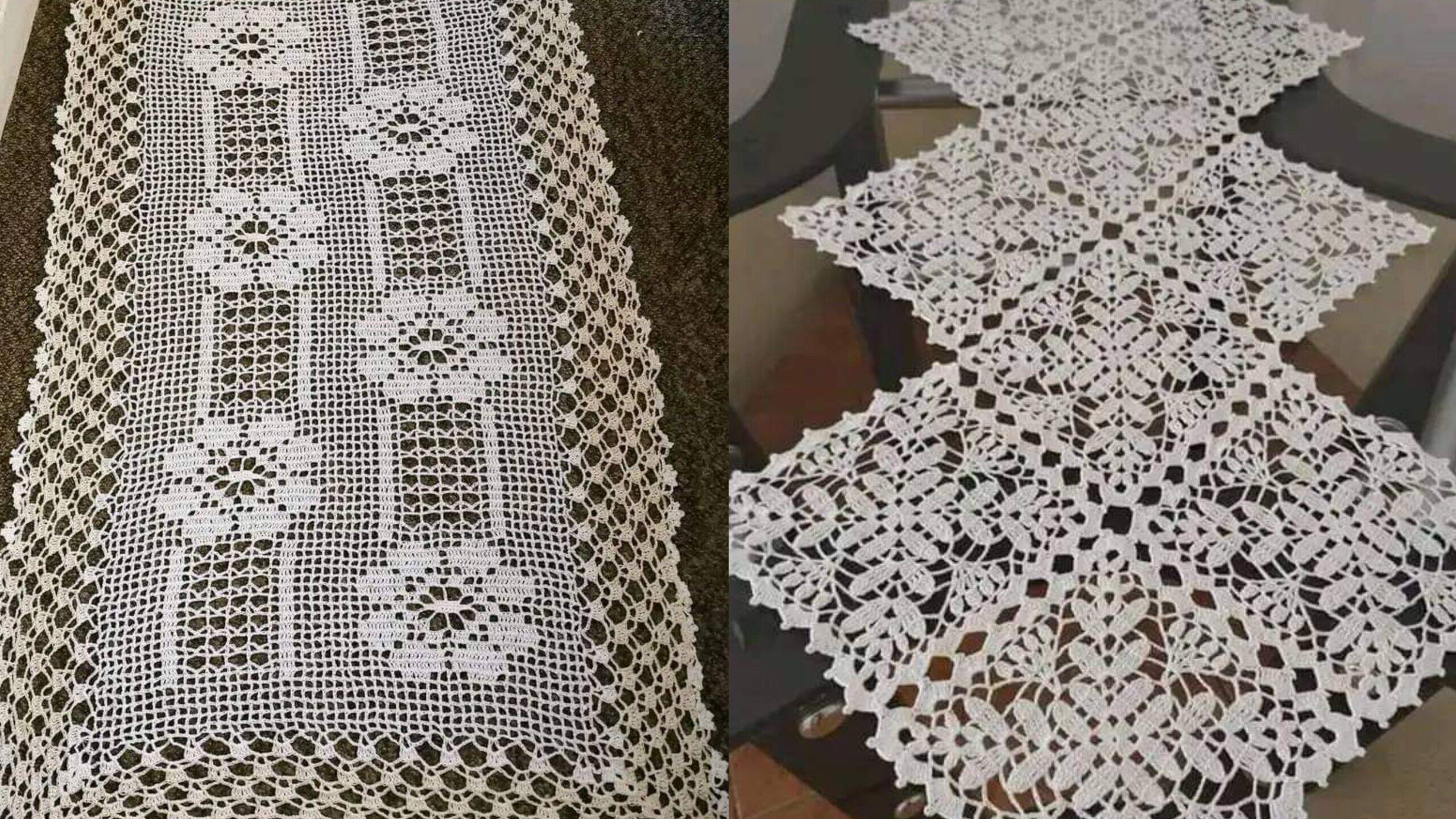 Os Mais Lindos Trilhos de Mesa em Crochê: Gráficos e Tutorial