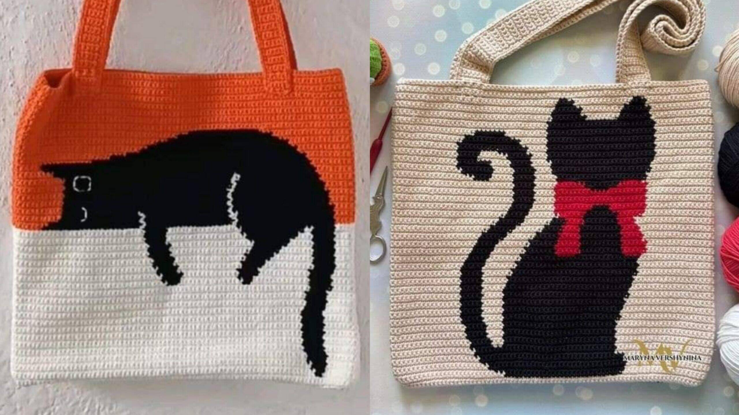 Bolsas em Crochê com Ponto Conduzido: Modernidade e Estilo com Gráficos para Reproduzir