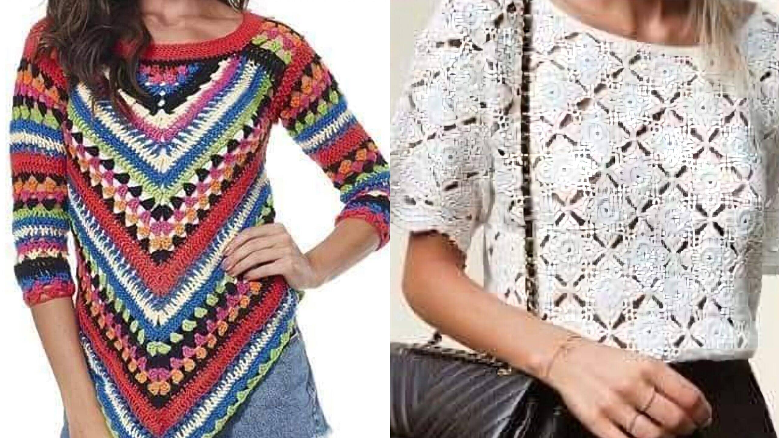 Crie Blusas de Crochê Lindíssimas: Modelos e Gráficos Passo a Passo
