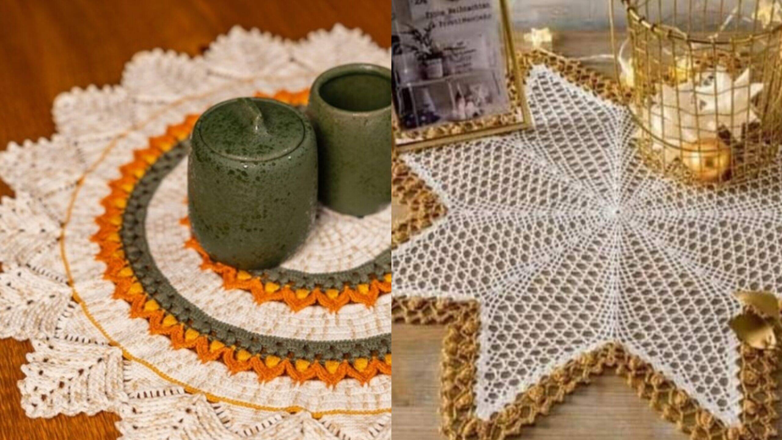 Elegância Artesanal: Centros de Mesa em Crochê para uma Decoração Única