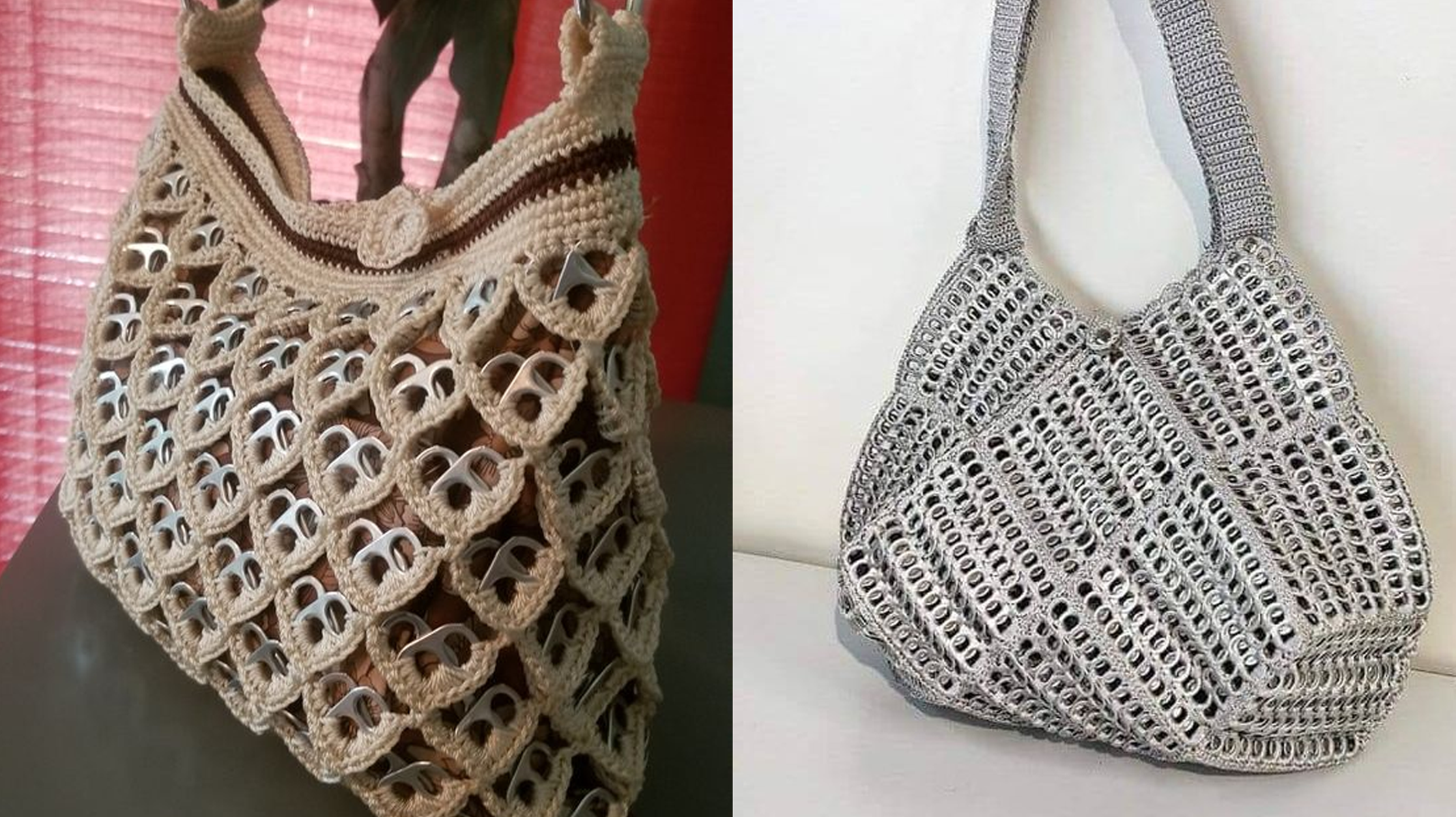 Tutorial de Como Fazer Bolsa de Crochê com Lacre de Latinhas