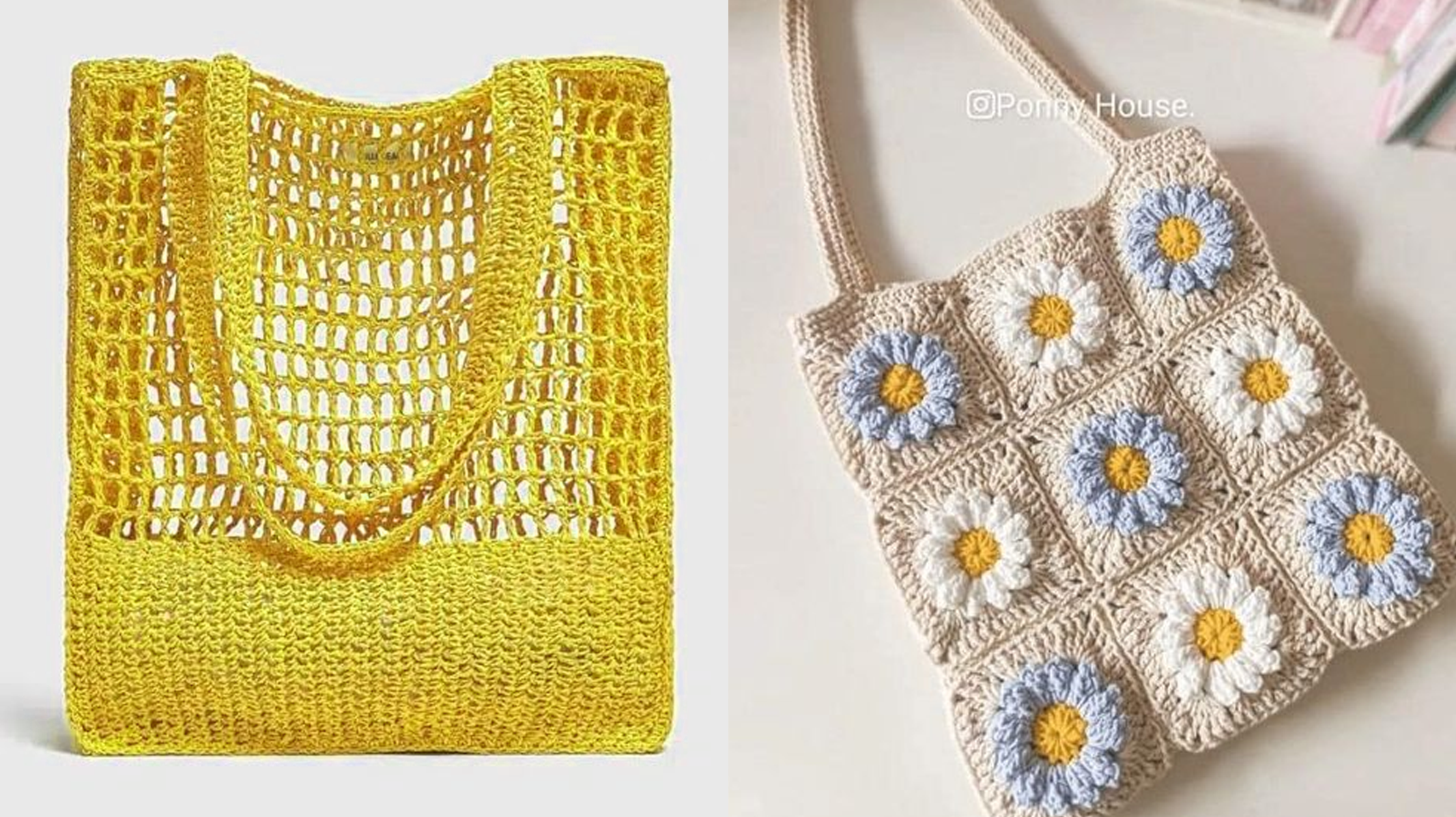 Faça Agora Mesmo Lindas Ecobags de Crochê com Gráfico e Video Aula!