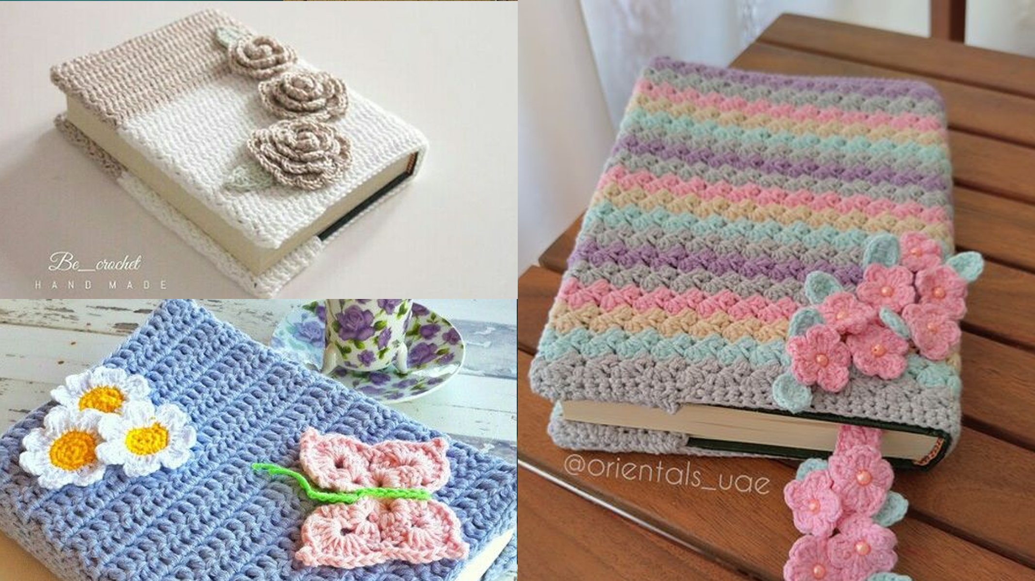 14 Capas em Croche Moderno e Criativo para Cadernos, Livros e Bíblias!
