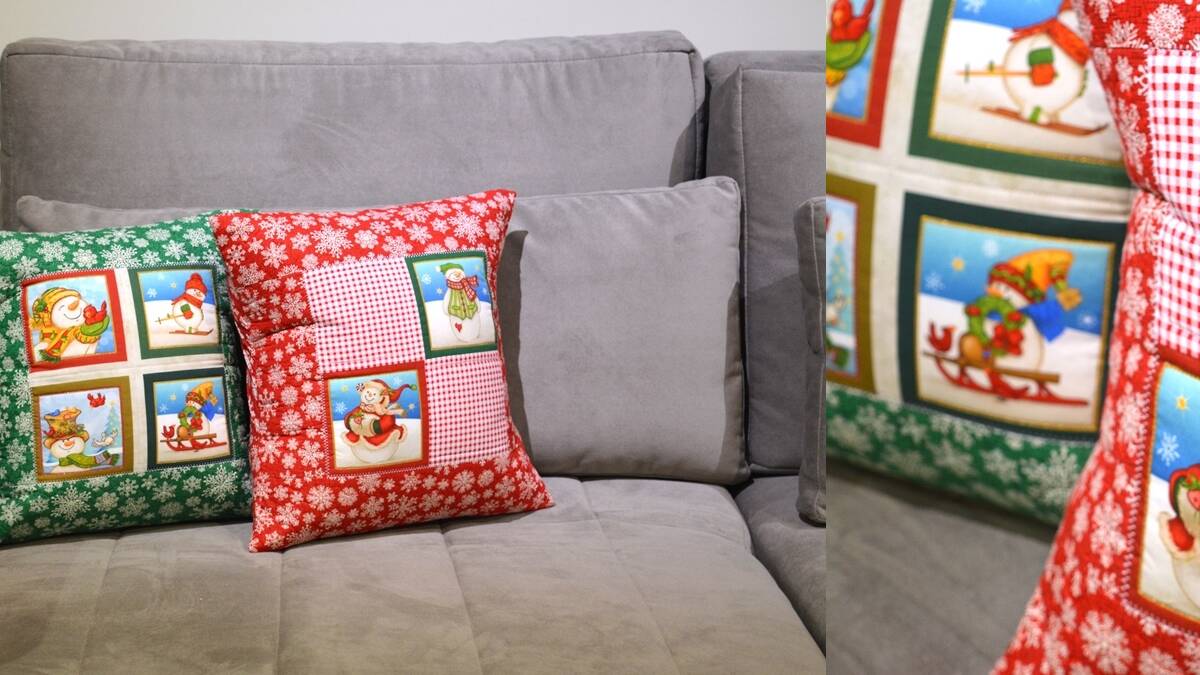 Almofada de Natal Boneco de Neve: Aprenda a Fazer a Sua!