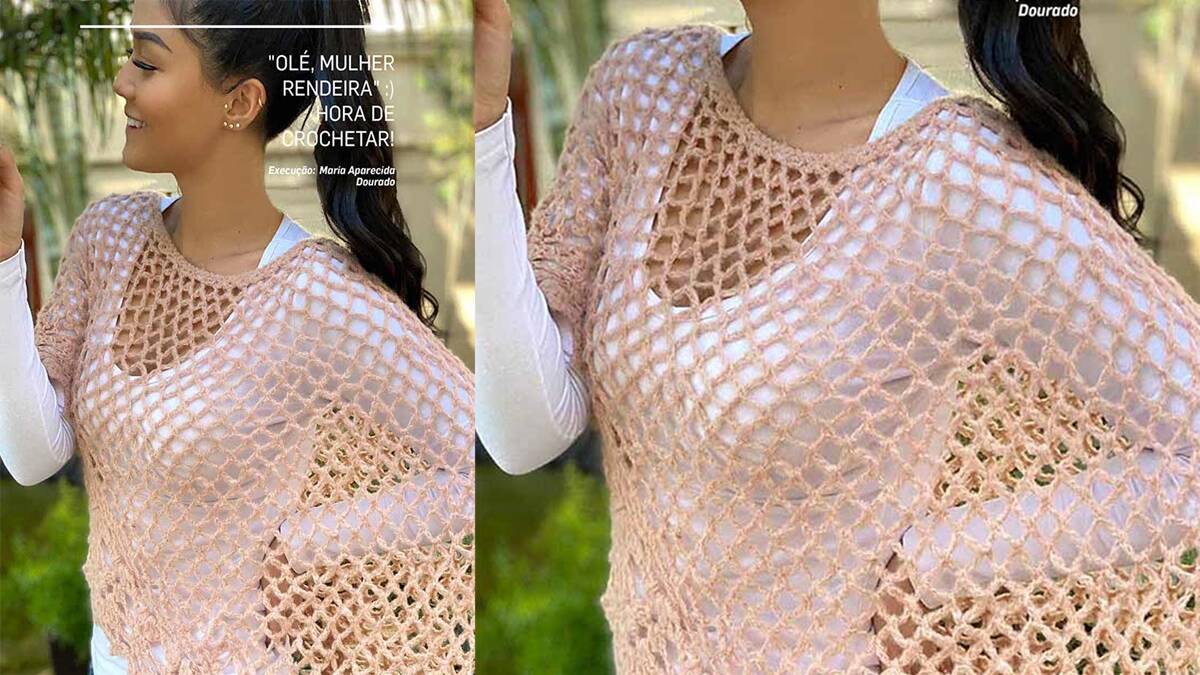 Blusa de Crochê Rendado: Linda Peça para o Verão! Faça a Sua!
