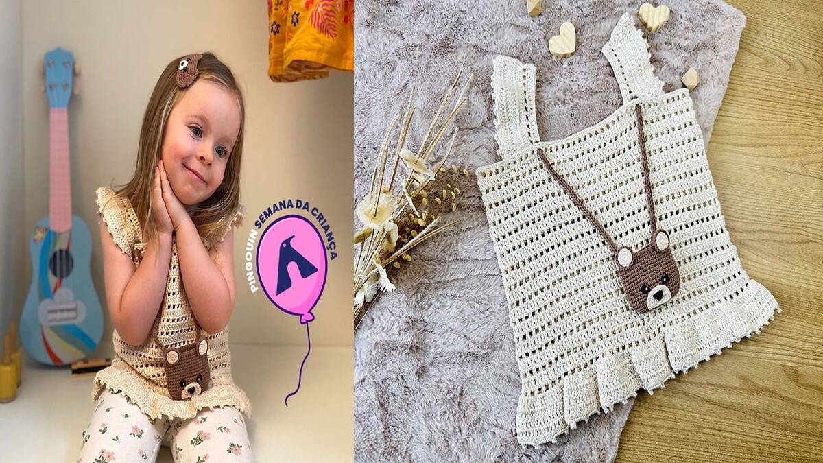 Blusa de Crochê Infantil: Um Presente Para o Dia das Crianças!