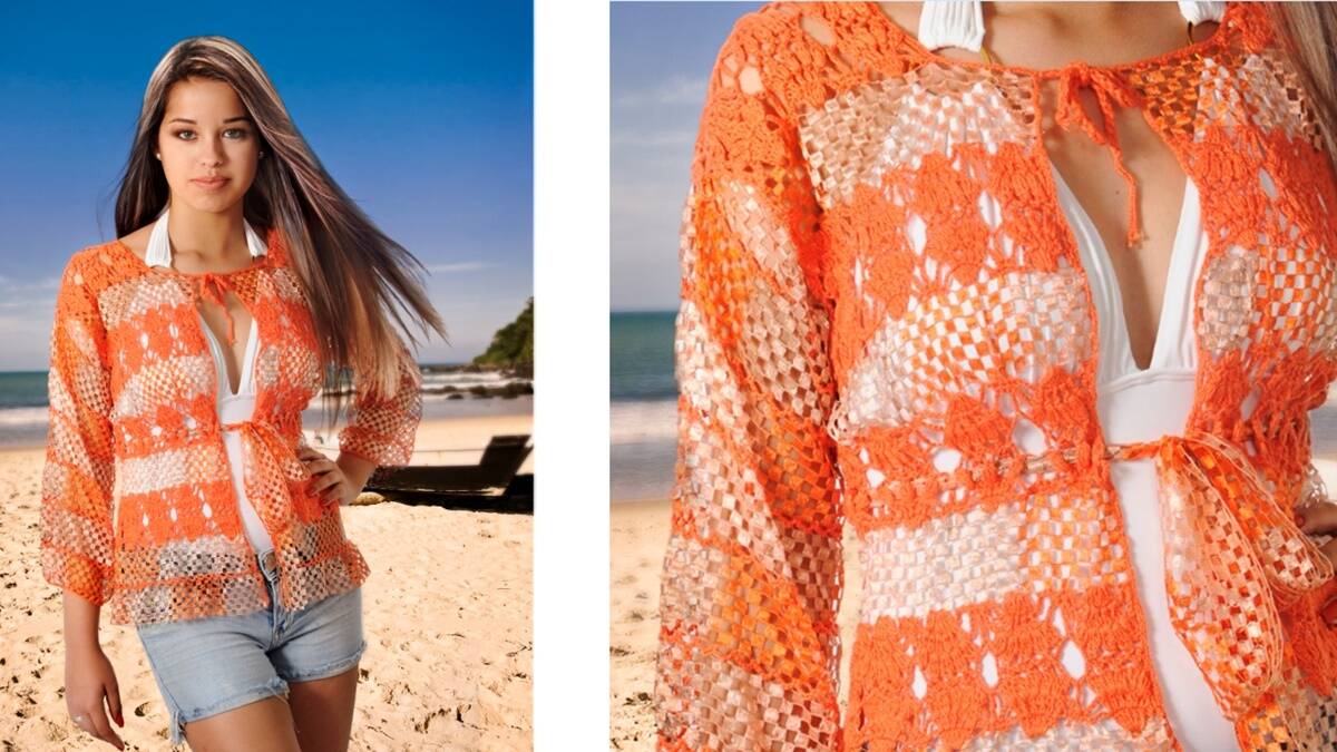 Bata de Crochê: Uma Peça Linda Para o Seu Guarda-Roupa!