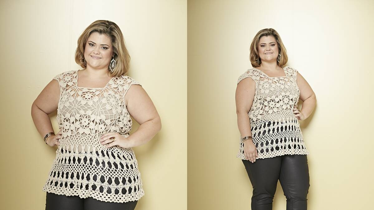 Blusa de Crochê Bege – Plus Size: Faça a Sua!
