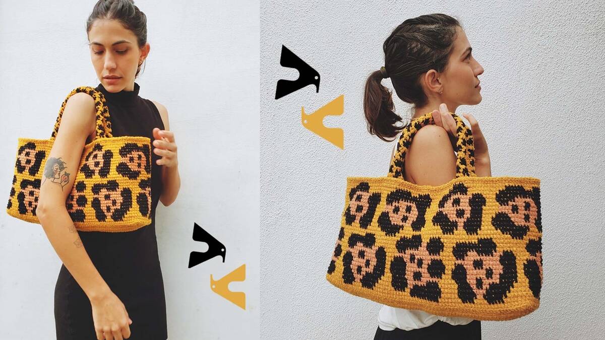Bolsa de Crochê Onça Pintada: Uma Peça Linda e Divertida!