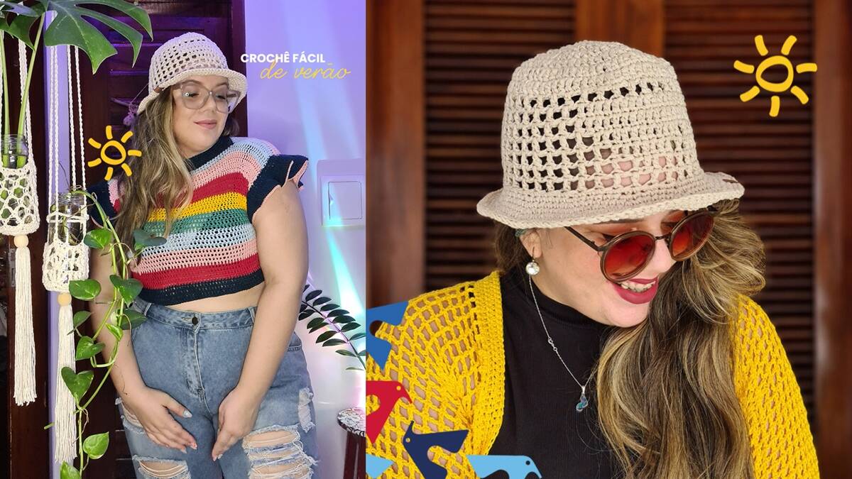 Bucket Hat em Crochê: Uma Peça Linda e Fácil de Vender!