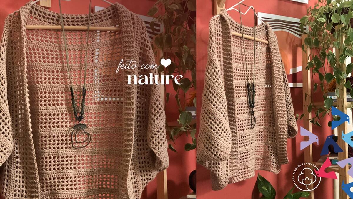 Casaco de Crochê Casulo: Estilo e Conforto Numa Peça Só!