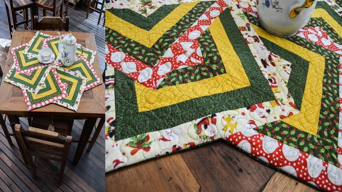 Centro de Mesa Natalino em Patchwork: Guia Completo