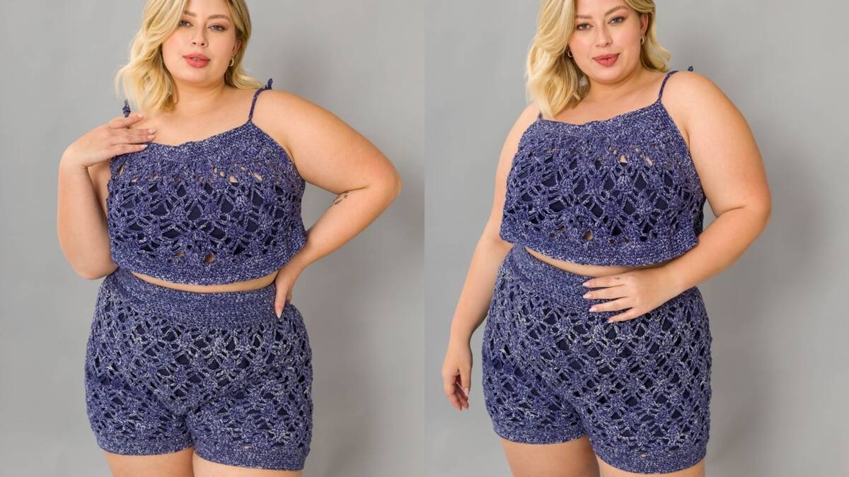 Conjunto de Crochê Jeans: Aprenda a Fazer o Seu!