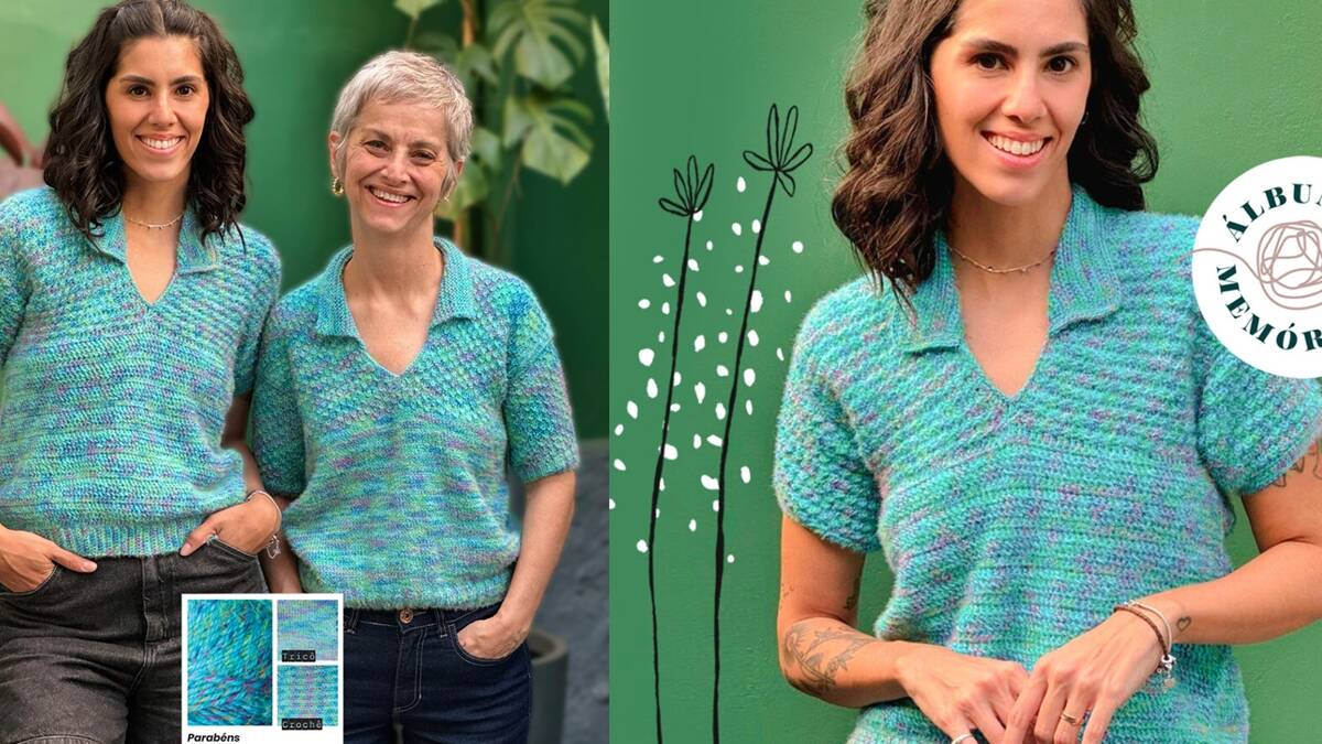 Blusa de Crochê Polo Ágape: Aprenda a Fazer Uma!