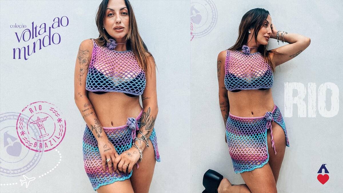 Conjunto de Crochê Sereia: Arrase com esse Look Lindo!